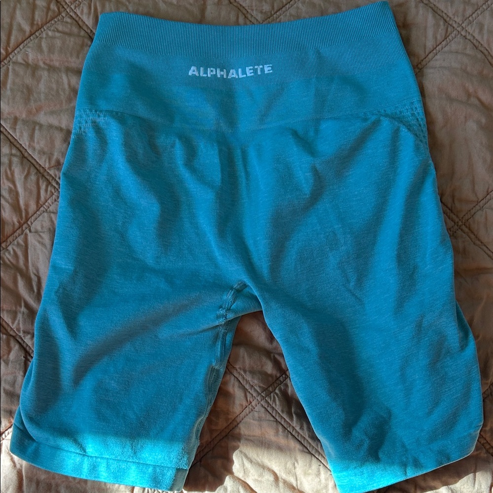 Alphalete Women's Teal Bike Shorts